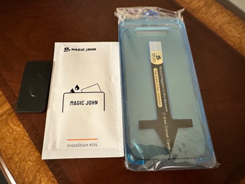 Original MagicJohn Tempered Glass Screen Protector – Dust Free Without Bubbles (Pack Of 2 Tempered Glass) photo review
