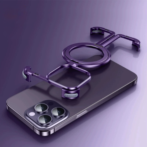 Aluminum Shockproof Frameless Rotatable Ring Holder Metal Case photo review
