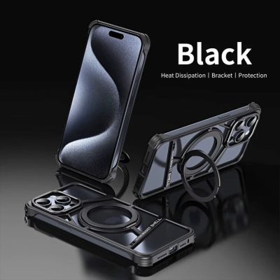 Luxury Magnetic Suction Rotating Bracket Case with Stand Holder