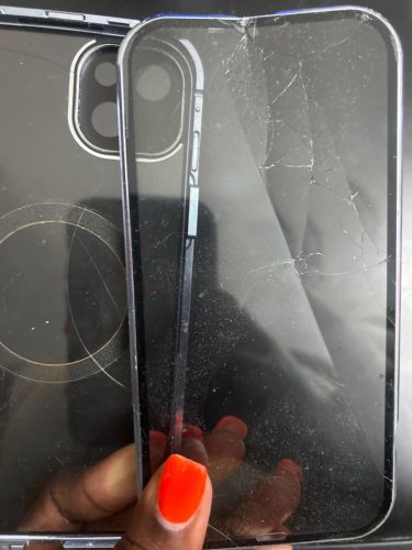 New Titanium Dual Magnetic Privacy Glass Case With 360° Drop Protection | Cobrandify Originals photo review