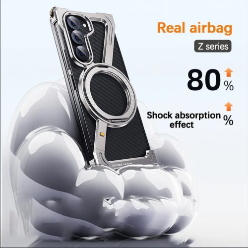 Metal Z-Shape Frameless Case With Rotatable Ring Holder photo review