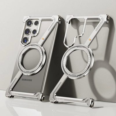 Exclusive Z Shaped Sleek Metal Phone Case With 360° Drop Protection